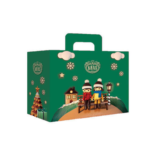 Picture of КРАШ НОВОГОДИШНО ПАКЕТЧЕ ЗЕЛЕНА КУТИЈА 1208 ГР